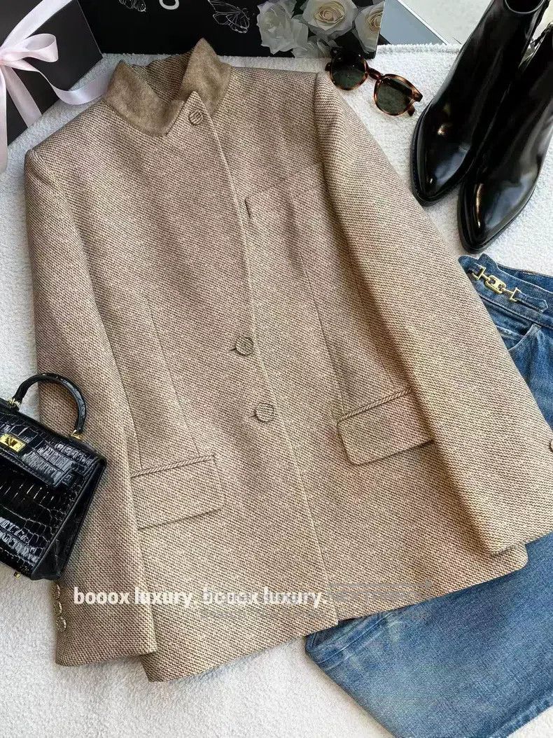 Fendi Fendi Wool khaki coat Size S / US 4 / IT 40 - 1 Thumbnail