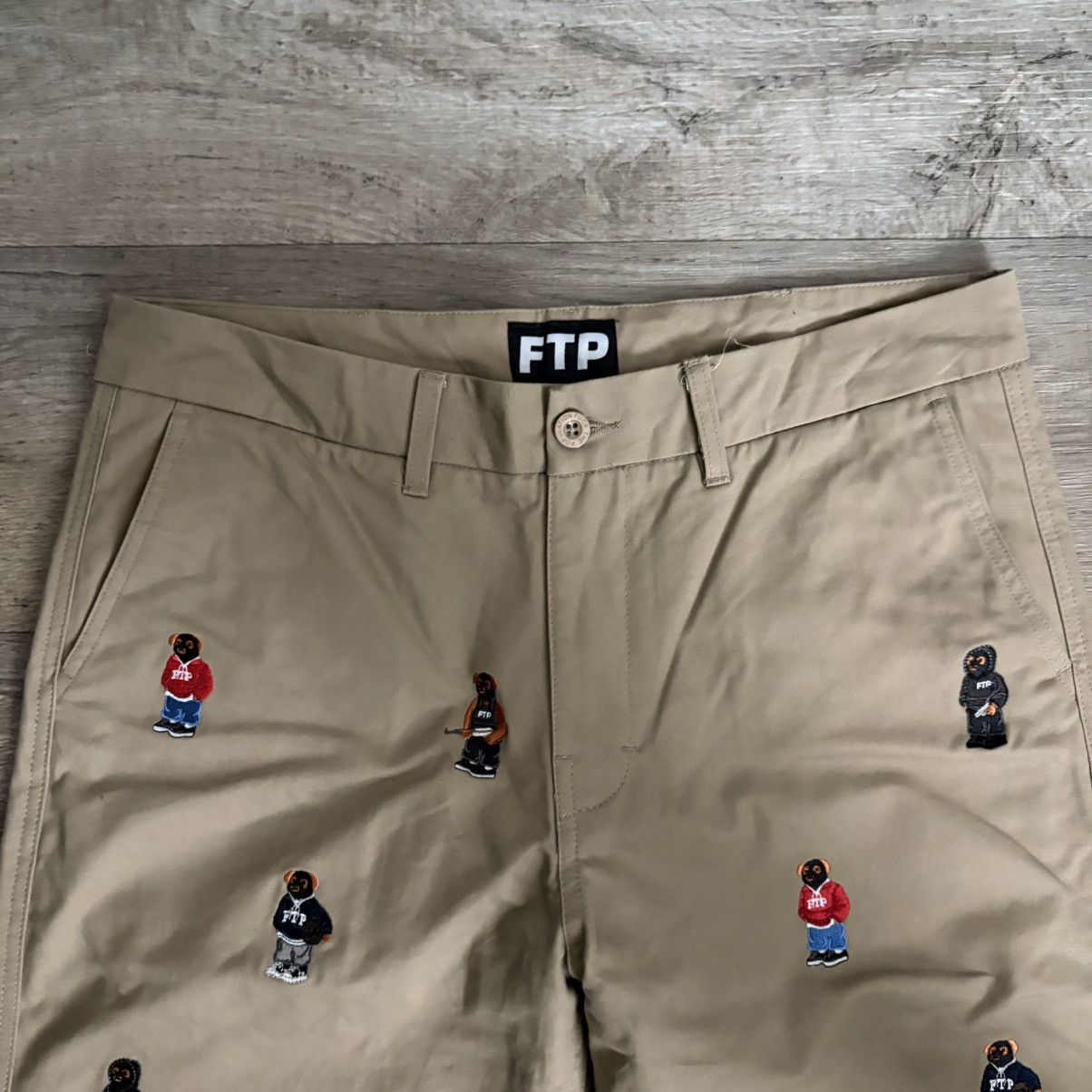Fuck The Population Ftp Bear Chino Pants Size US 34 / EU 50 - 4 Thumbnail