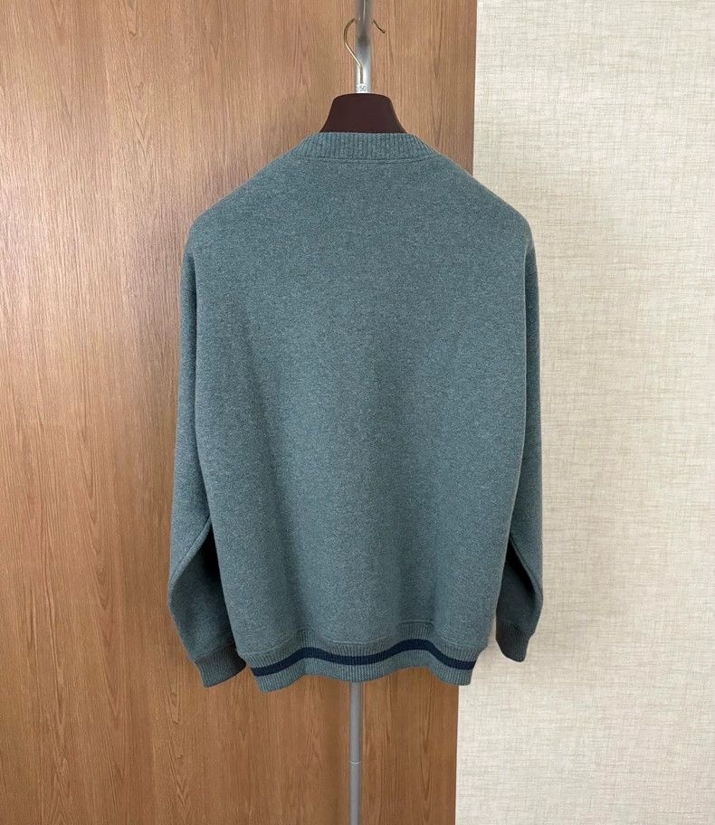 Loro Piana LORO PIANA Winter and autumn men's hoodie sweater 100% cas Size US L / EU 52-54 / 3 - 7 Thumbnail