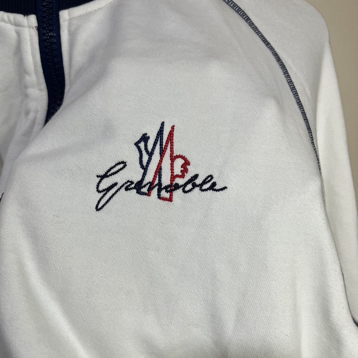 Moncler Grenoble Vintage Moncler Grenoble Track Jacket Size US XL / EU 56 / 4 - 4 Thumbnail