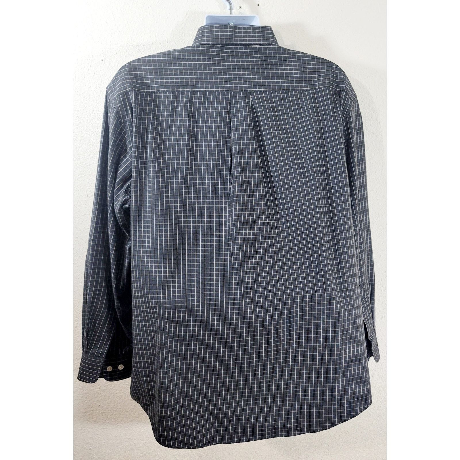 Arrow Arrow Gray Check Button Down Collar Button Shirt XL 17 17.5 Size US XL / EU 56 / 4 - 2 Thumbnail