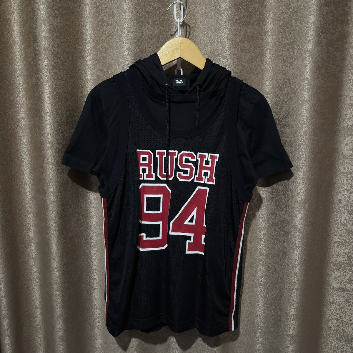 Dolce & Gabbana Double Layer Short Sleeve Hoodie Size US M / EU 48-50 / 2 - 1 Thumbnail