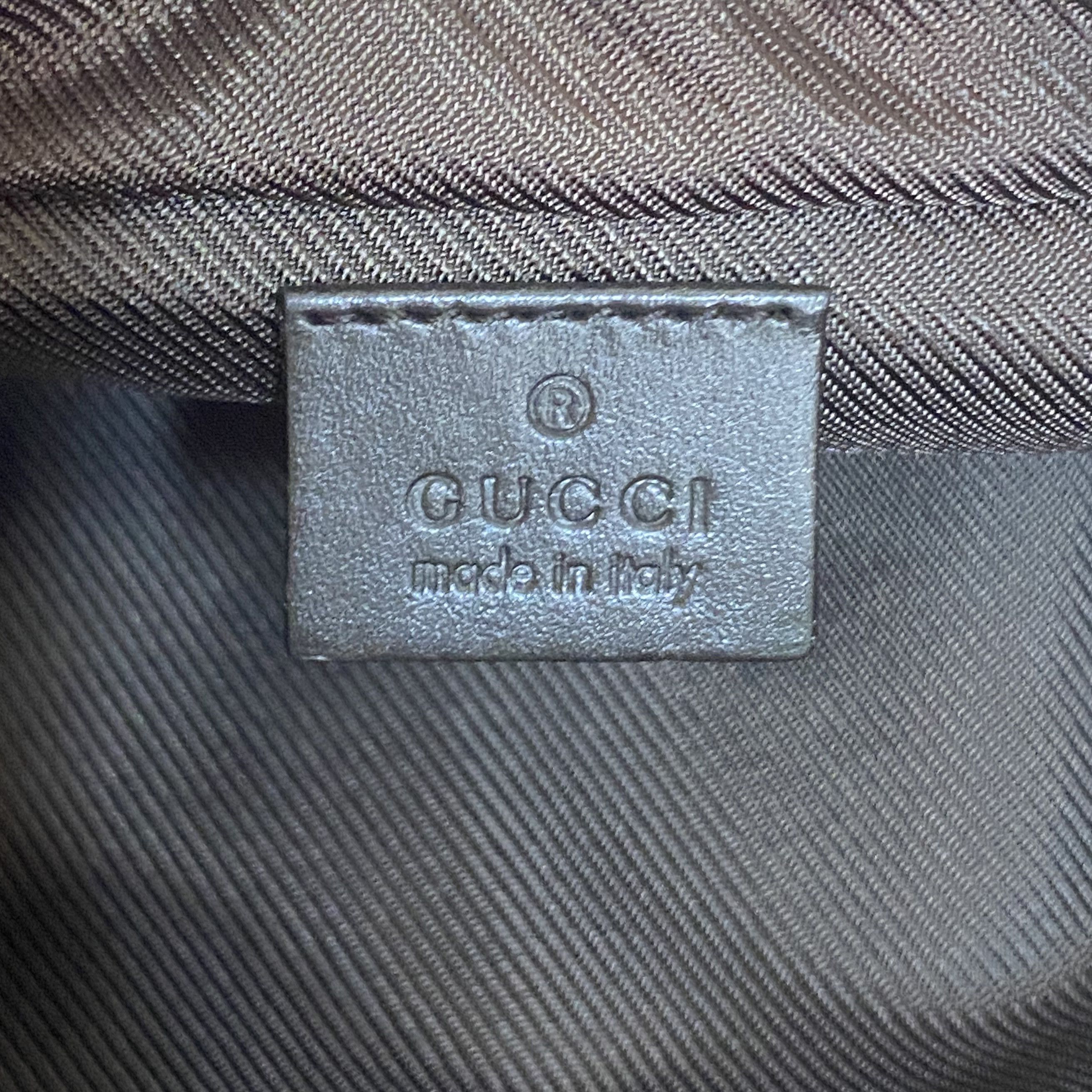 Gucci × Vintage GUCCI Vintage Brown Canvas Toiletry Clutch Bag Size ONE SIZE - 10 Thumbnail