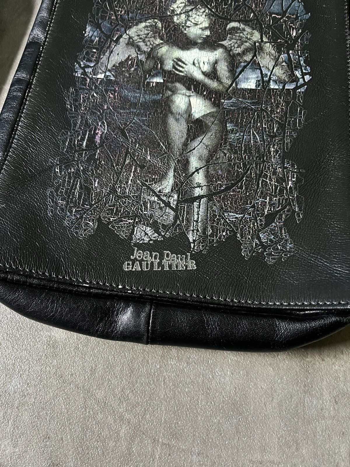 Jean Paul Gaultier Jean Paul Gaultier 1999 Angel shoulder bag leather black Size ONE SIZE - 3 Thumbnail