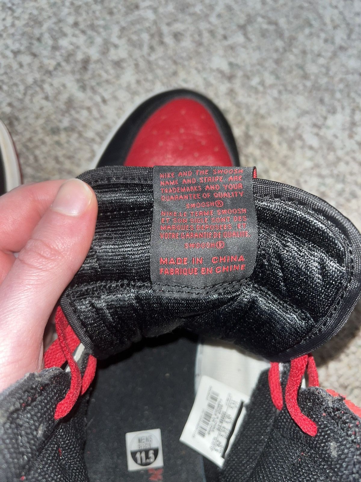 Jordan Brand Size 11.5 - Jordan 1 Retro OG High Bred Toe Size US 11.5 / EU 44-45 - 8 Thumbnail