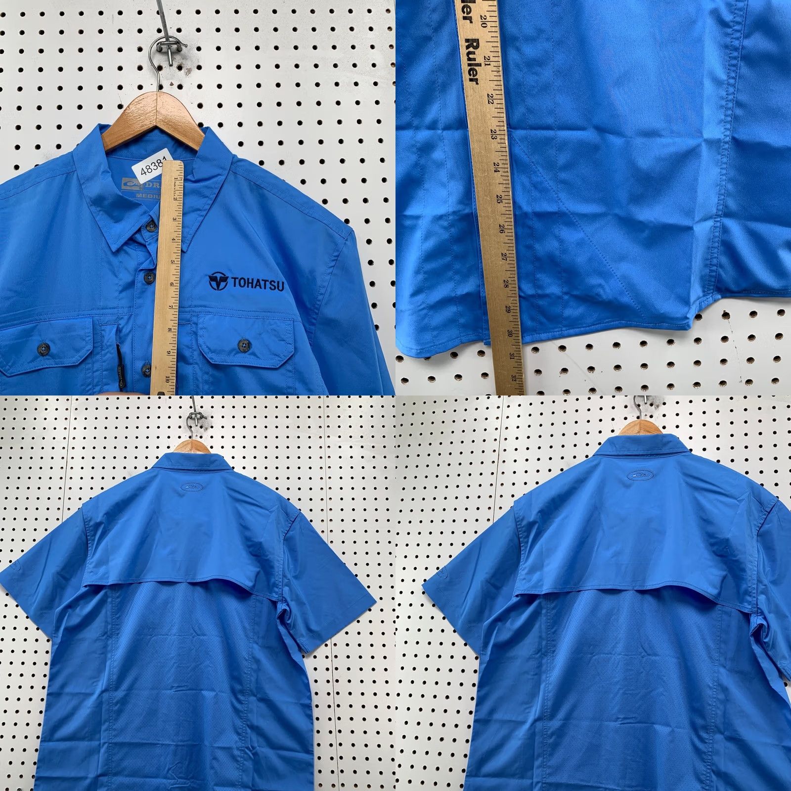 Vintage Drake Waterfowl Systems Shirt Mens M Blue Outdoor Button-Up Collar-Down Short Sleeve NWT Size US M / EU 48-50 / 2 - 9 Thumbnail