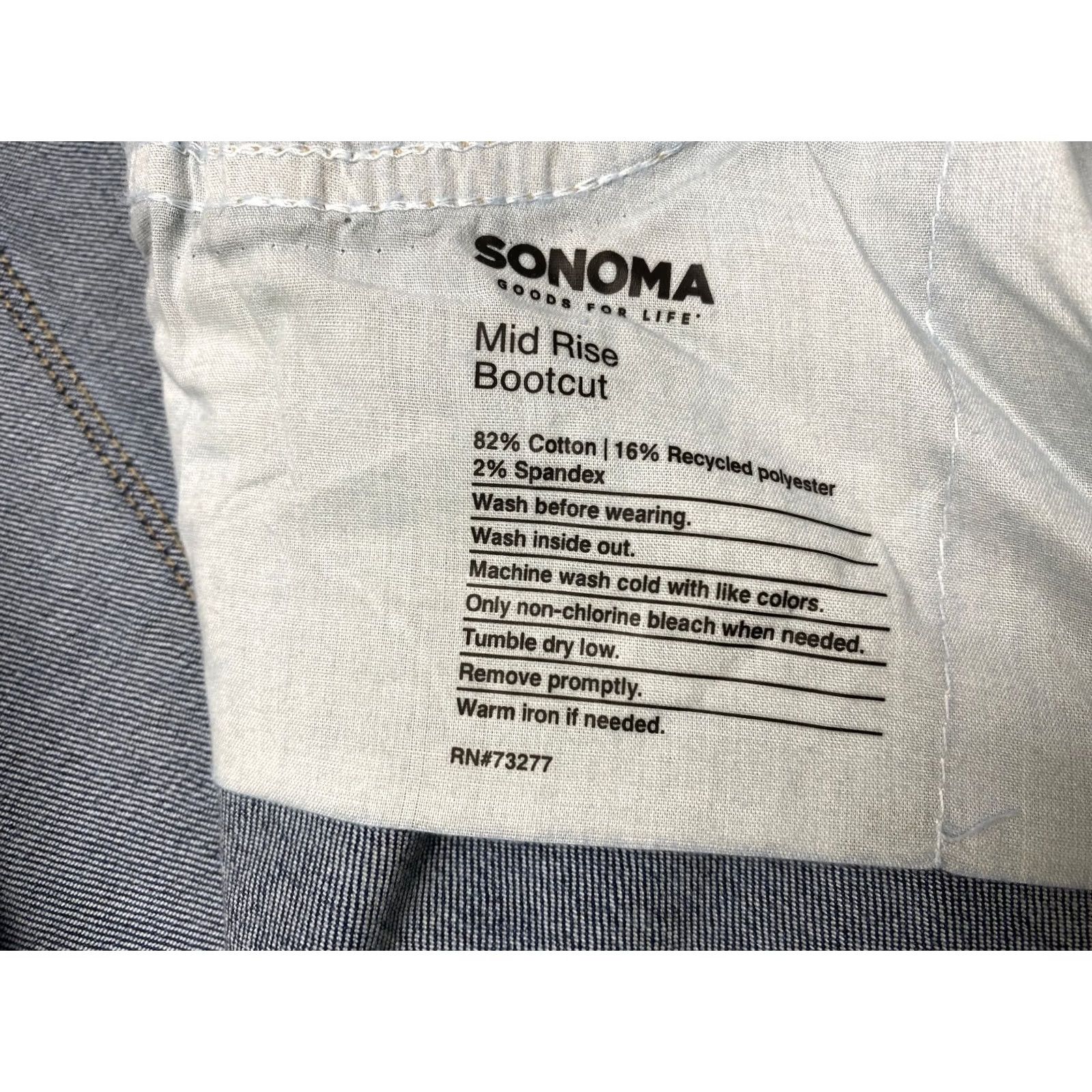 Vintage VINTAGE NWT Womens Plus Jeans 26W 46x31 Sonoma Jeans Bootcut Mid Rise Dark Wash NEW Size 26" / US 2 / IT 38 - 5 Thumbnail