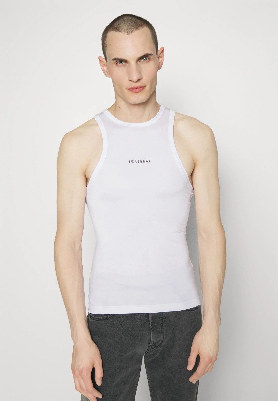 Han Kjobenhavn !DS! SS23 Han Kjobenhavn Logo Stretch White Racer Top Size US M / EU 48-50 / 2 - 4 Thumbnail