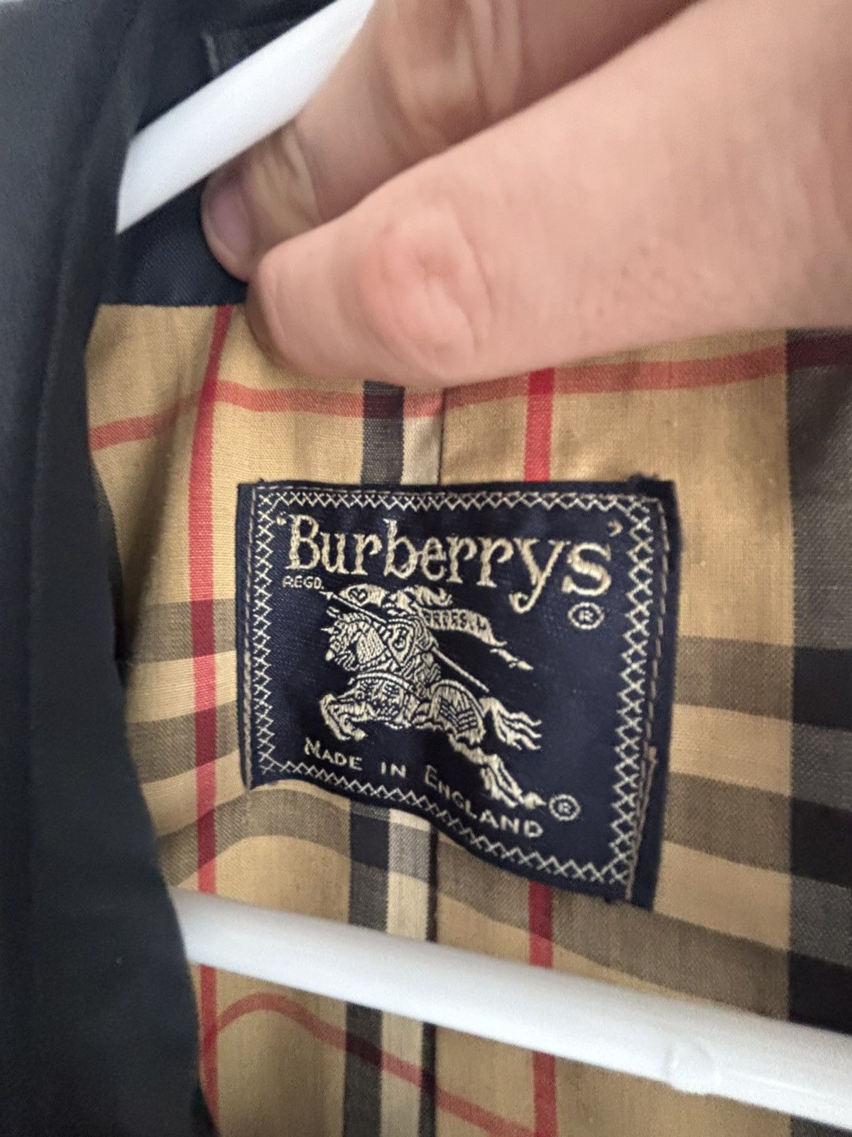 Burberry Burberry trench coat navy blue Size US L / EU 52-54 / 3 - 3 Thumbnail