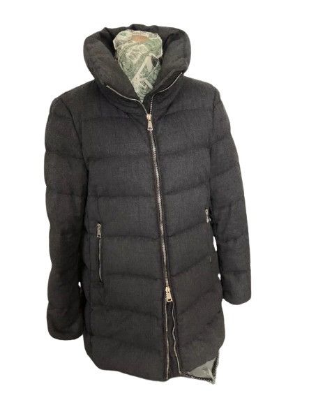 Moncler Moncler Torcelle Giubbotto - Puffer Down Wool Jacket Gray M Size M / US 6-8 / IT 42-44 - 3 Thumbnail