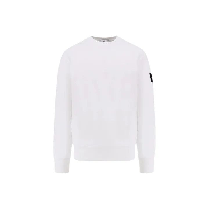 Stone Island Stone Island White Long Sleeve Sweatshirt Size US S / EU 44-46 / 1 - 1 Thumbnail