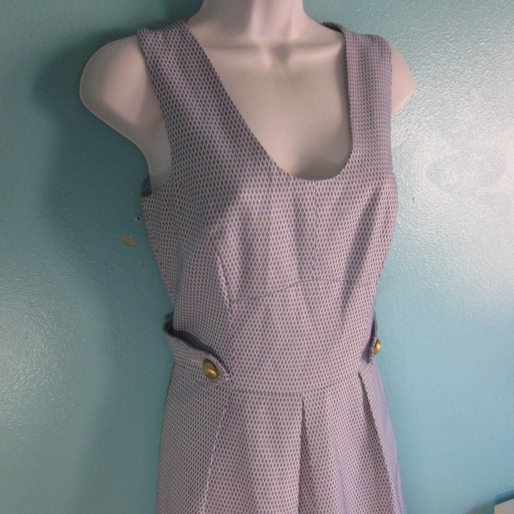 Kate Spade Kirribilla San Francisco Womens Dress Size 4 Blue Diamond Pr Size S / US 4 / IT 40 - 10 Thumbnail