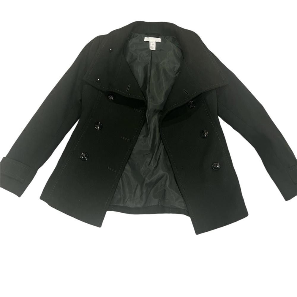 H&M Green Pea Coat size 4