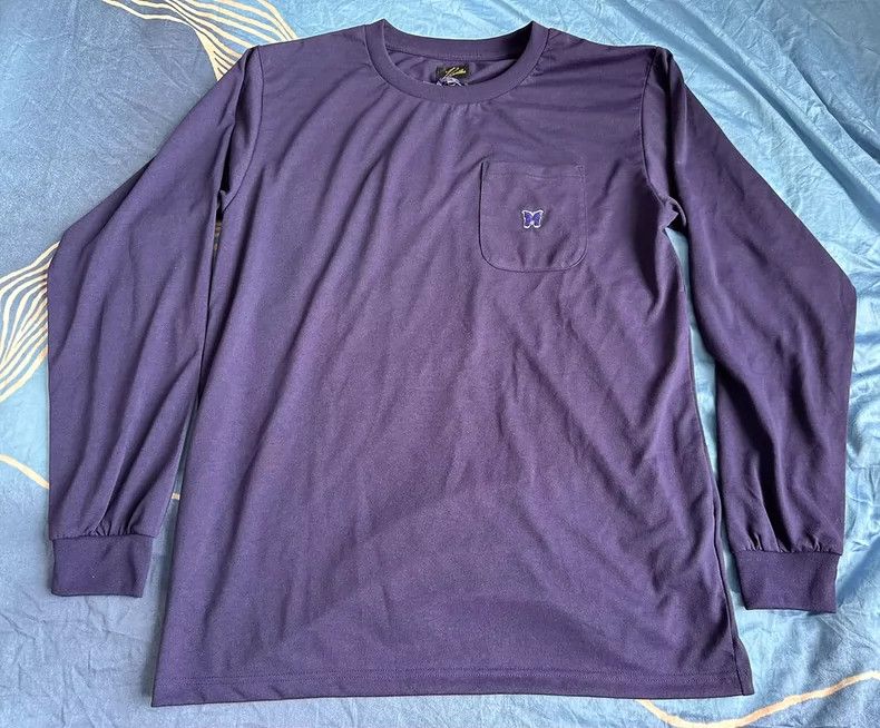 Needles Needles 23ss Butterfly Embroidered LS T-shirt - dmc Size US S / EU 44-46 / 1 - 1 Thumbnail