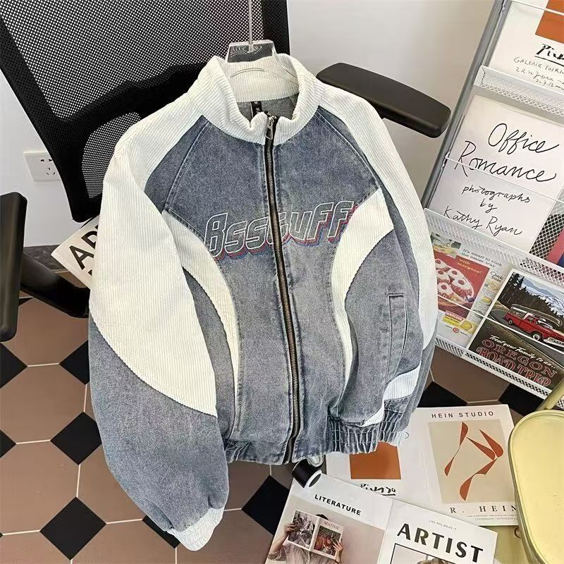 Vintage Vintage Washed Denim & Corduroy Patchwork Jacket Size US M / EU 48-50 / 2 - 1 Thumbnail
