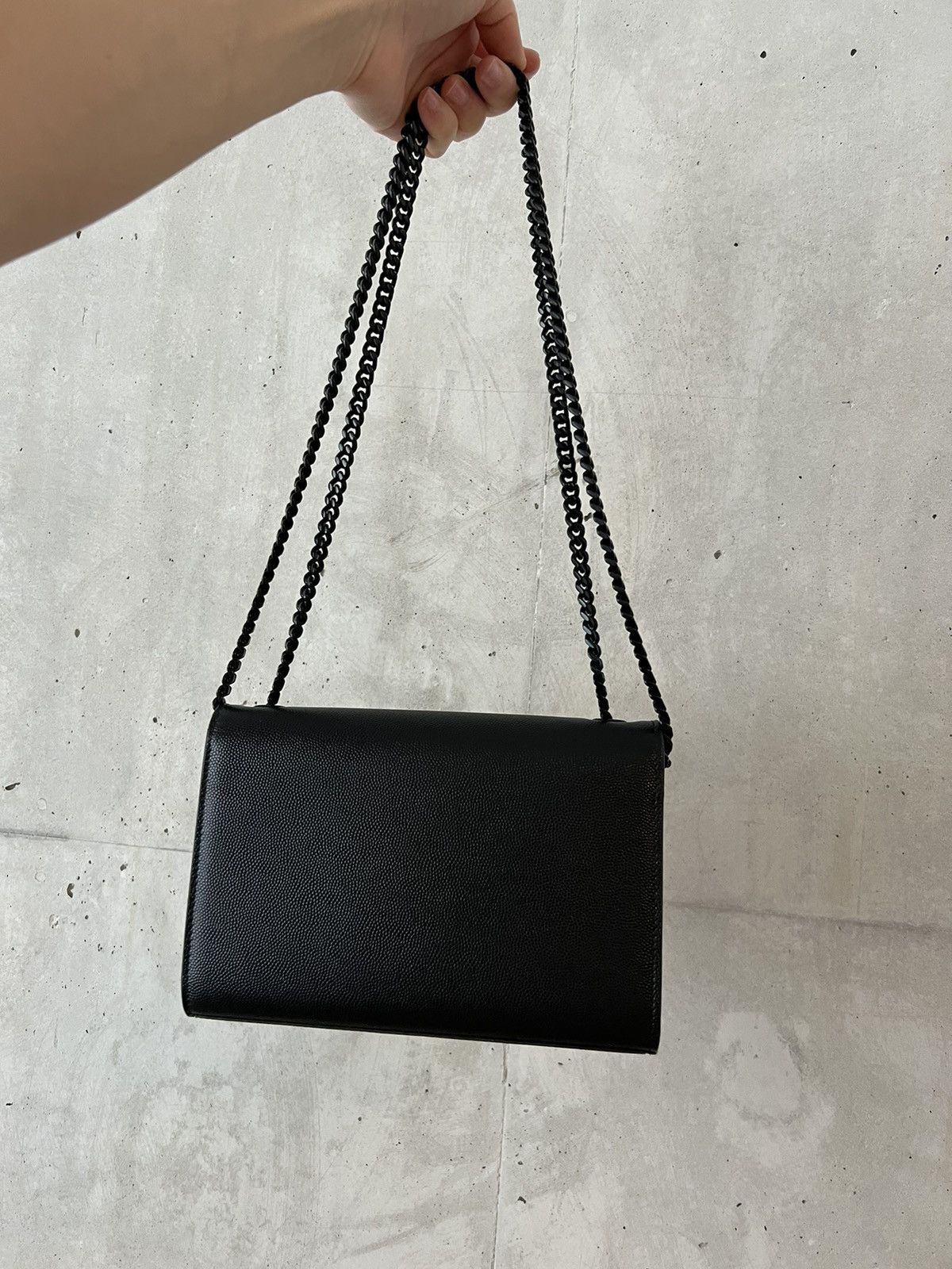 Saint Laurent Paris × Yves Saint Laurent SAINT LAURENT • YSL • KATE SMALL BLACK ON BLACK Size ONE SIZE - 5 Thumbnail