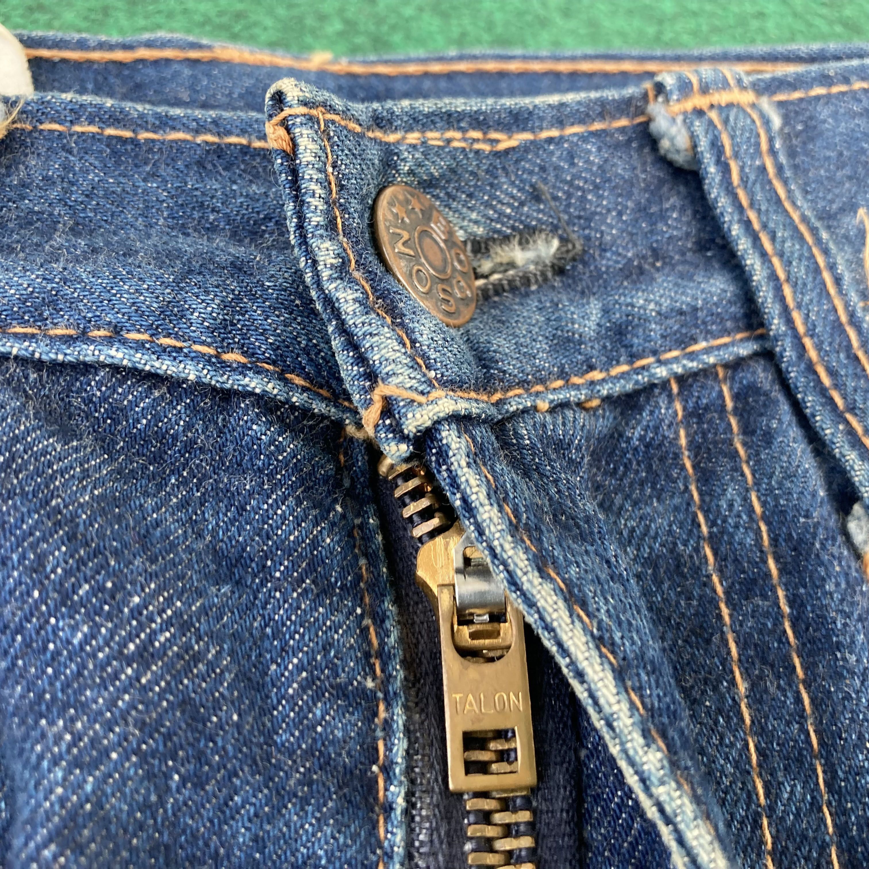 Japanese Brand × Vintage Vtg Bobson Denim Bootcut 26 Wide Flared Faded Jeans Size US 26 / EU 42 - 4 Thumbnail
