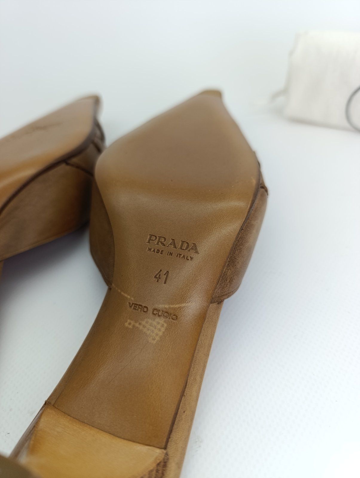 Prada 00s PRADA WHIMSICAL BRAIDED LEATHER POINTY MULES HEELS Size US 11 / IT 41 - 21 Thumbnail