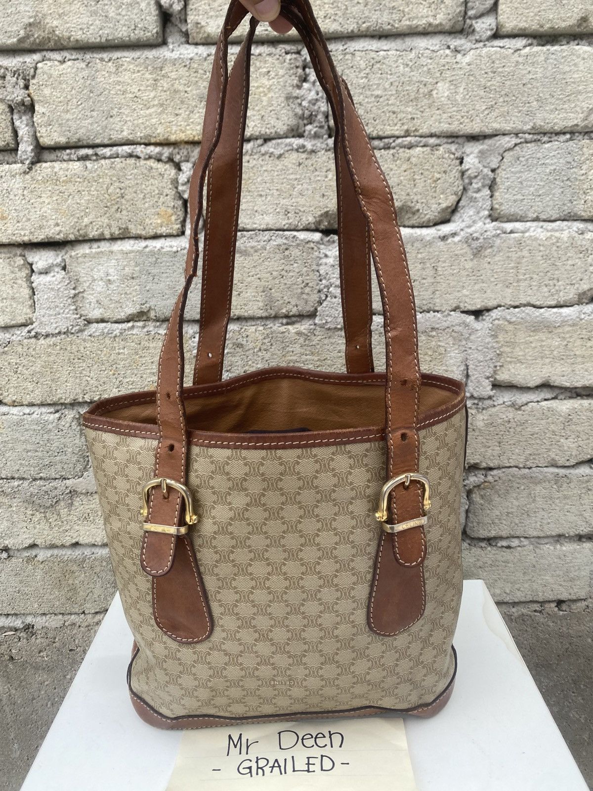 Celine Rare CELINE Monogram Handle Bag Size ONE SIZE - 10 Thumbnail