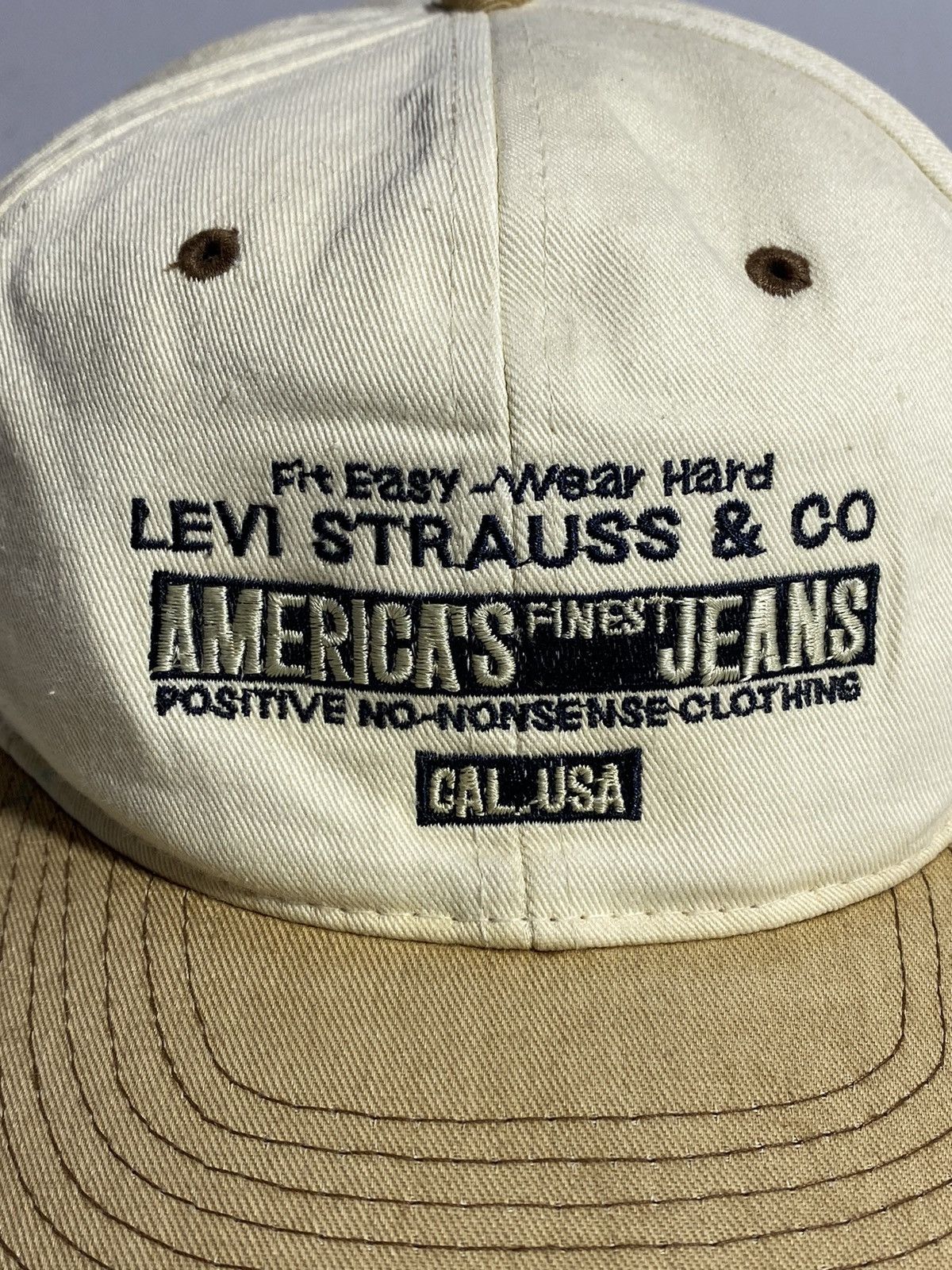 Levi's Vintage 70s 80s Rare Levi’s USA Distressed Baseball Cap Size ONE SIZE - 5 Thumbnail