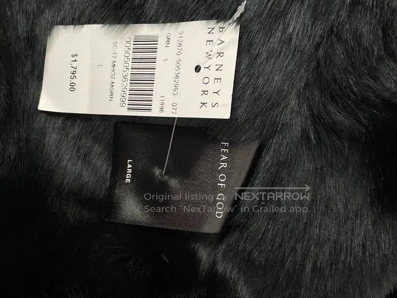 Fear of God Fear of God Vintage Rabbit Fur Jacket. Size US L / EU 52-54 / 3 - 4 Thumbnail