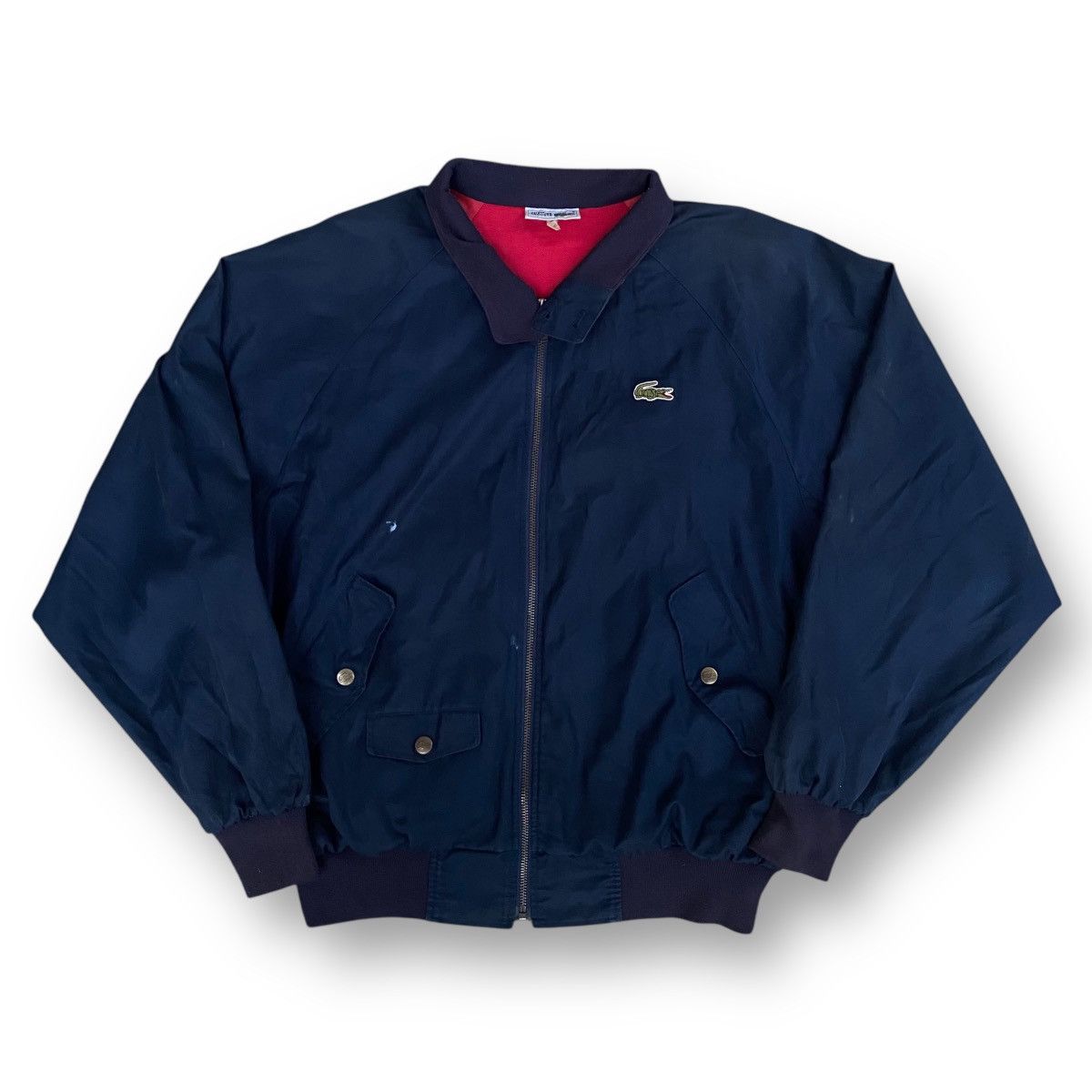 Lacoste × Vintage Vintage Chemise Lacoste Bomber Jacket. #E1 Size US XL / EU 56 / 4 - 1 Thumbnail