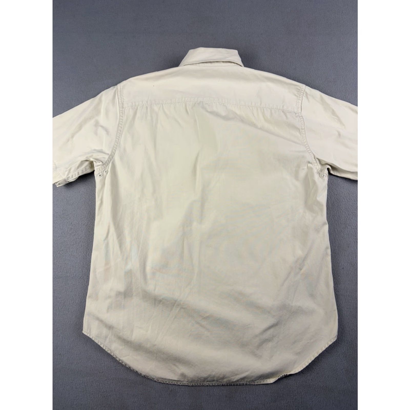 Gap VINTAGE Gap Shirt Men’s S Beige Short Sleeve Button-Up Workwear Cotton Size US S / EU 44-46 / 1 - 5 Thumbnail