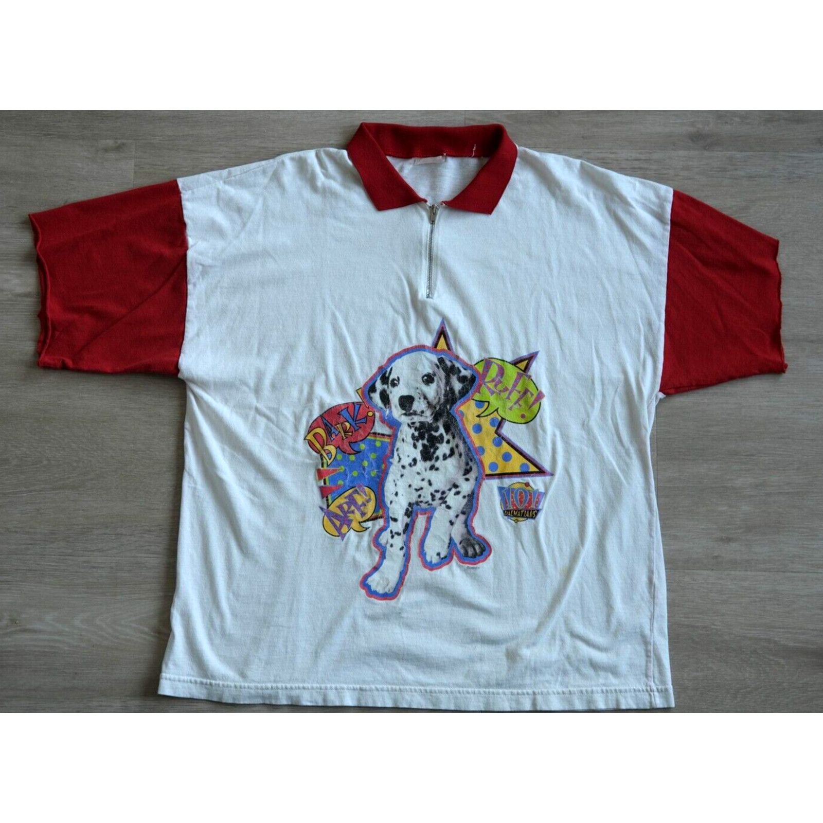 Disney Vintage 1996 Disney 101 Dalmatians Puppy Shirt Medium White Size US L / EU 52-54 / 3 - 1 Thumbnail