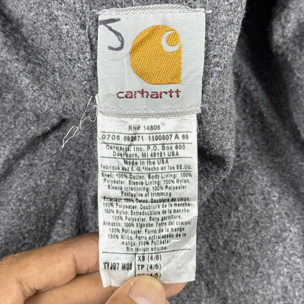 Carhartt Vintage Carhartt Detroit jacket Kid Size US XXS / EU 40 - 12 Thumbnail