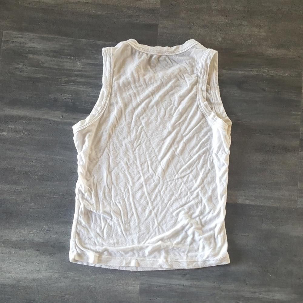 Designer White Classic Melville Cropped Tank Size ONE SIZE - 2 Thumbnail
