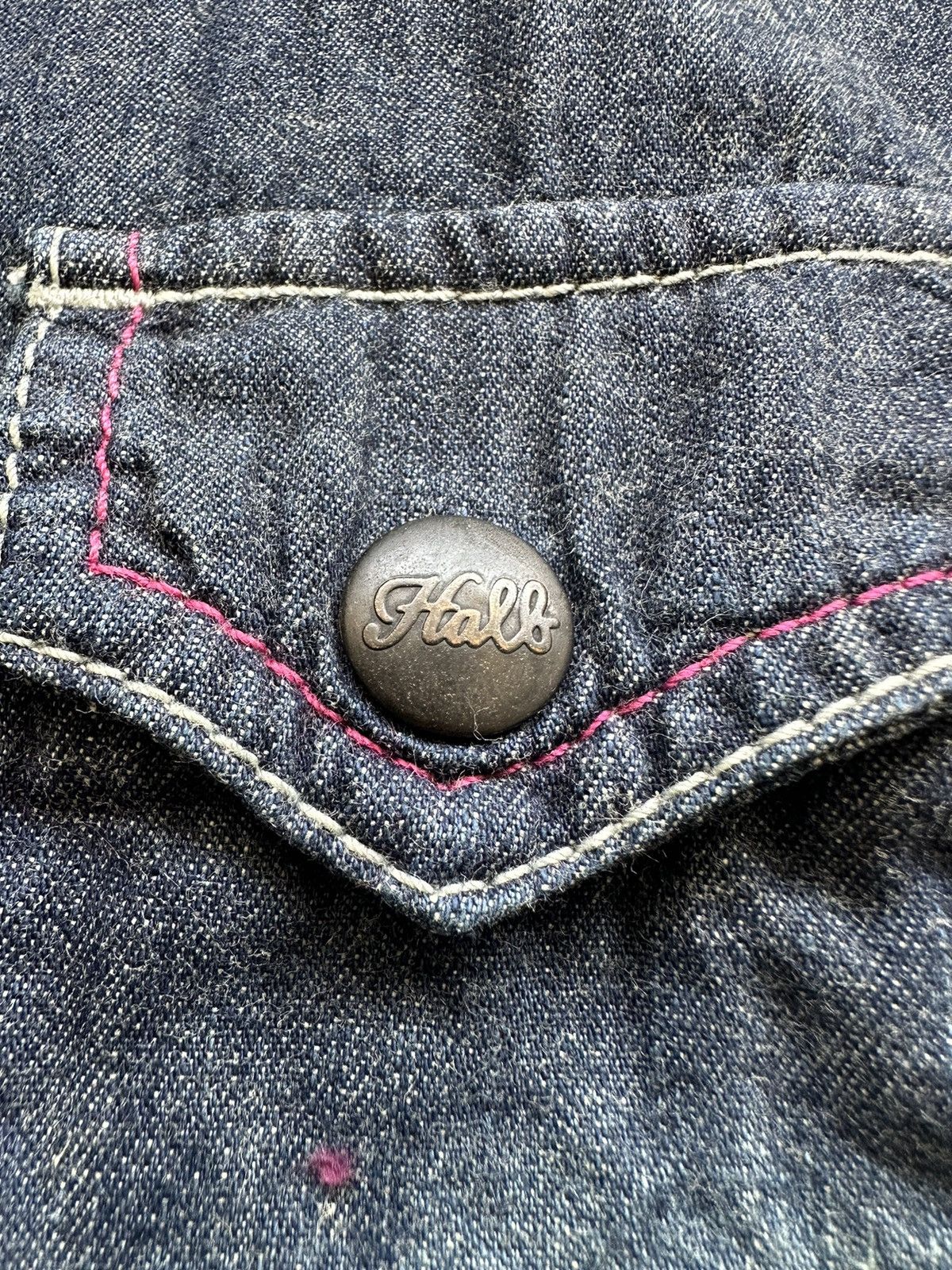 Tete Homme 00’s HALB by Tete Homme zipper denim shirt Size US M / EU 48-50 / 2 - 8 Thumbnail