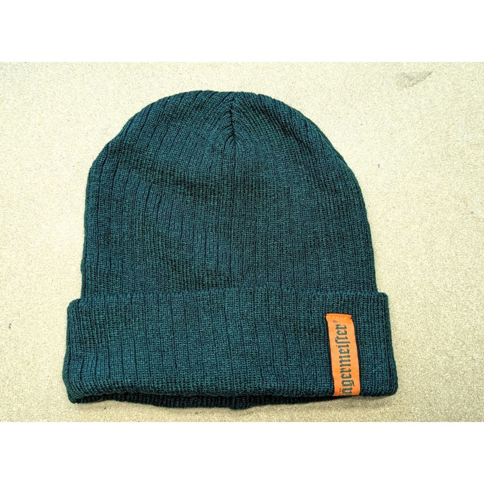 Vintage Jagermeister Beanie Hat One Size Green Solid Water Resistant Winter Knit Acrylic Unisex Adults Size ONE SIZE - 2 Thumbnail