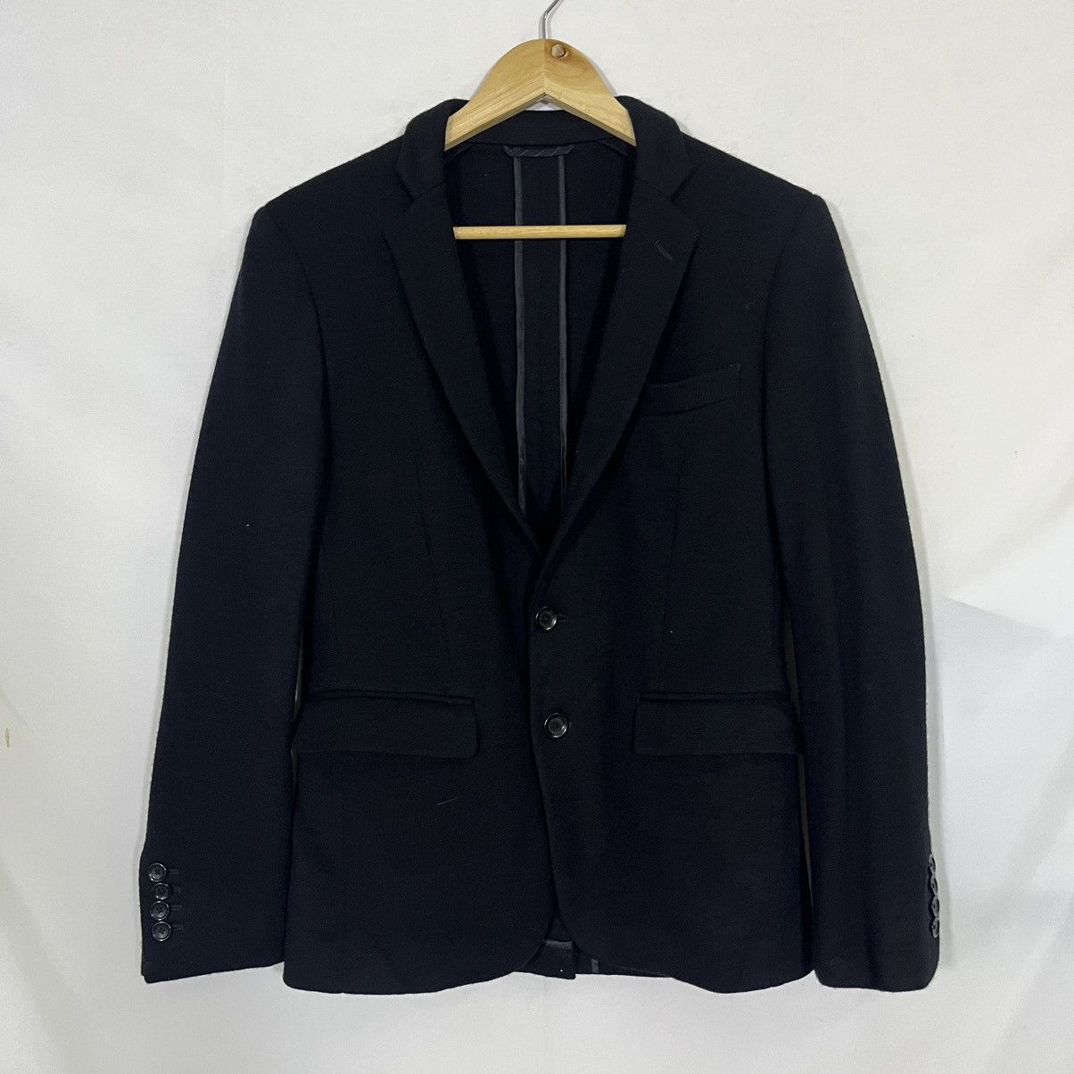 Yohji Yamamoto MODA CLASSIC WOOL SINGLE BREASTED COAT BLAZER Size US S / EU 44-46 / 1 - 1 Thumbnail