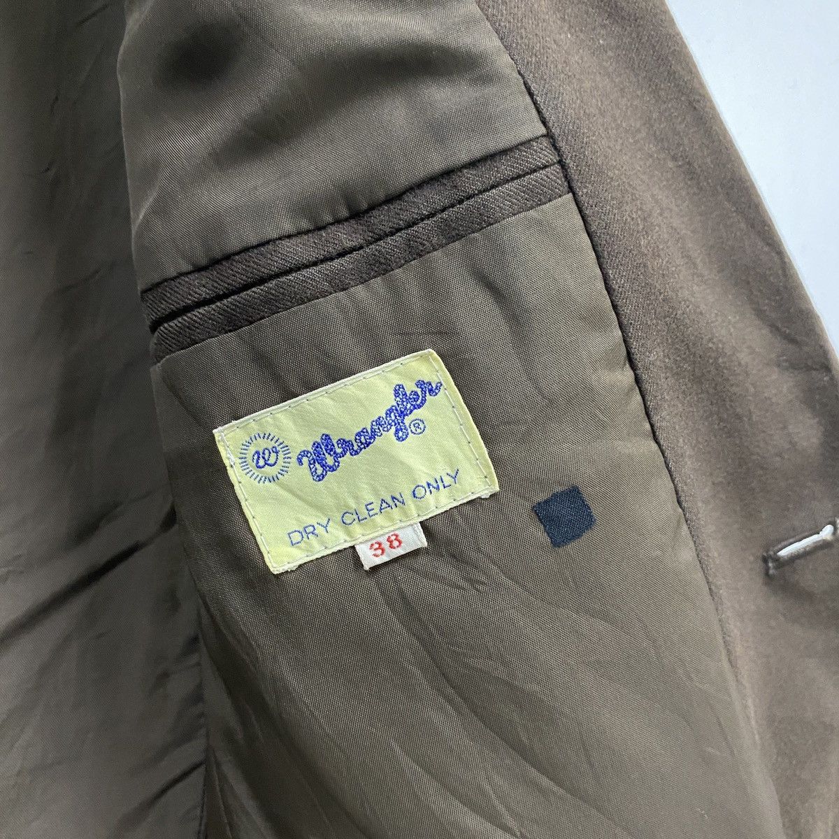 Vintage × Wrangler Vintage Wrangler Blazer Jacket Dark Brown Small Size 38R - 9 Thumbnail