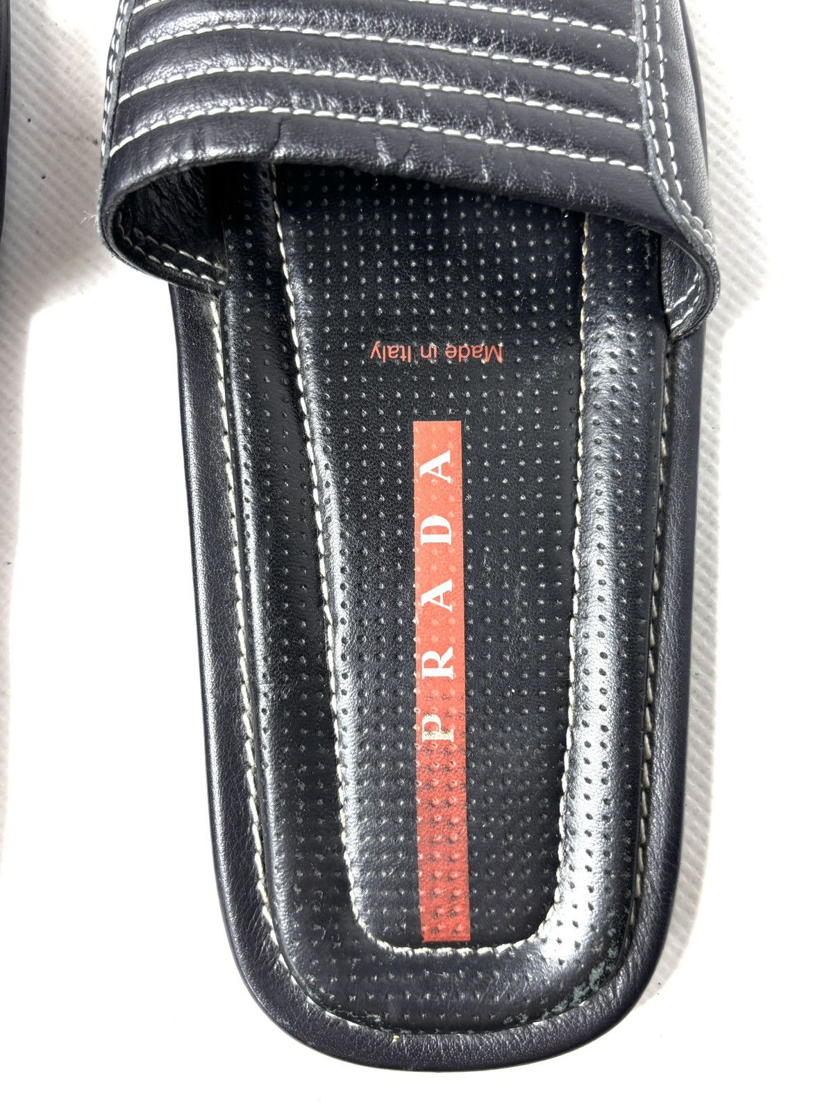 Prada Vintage Prada Leather slippers Size US 5 / IT 35 - 6 Thumbnail