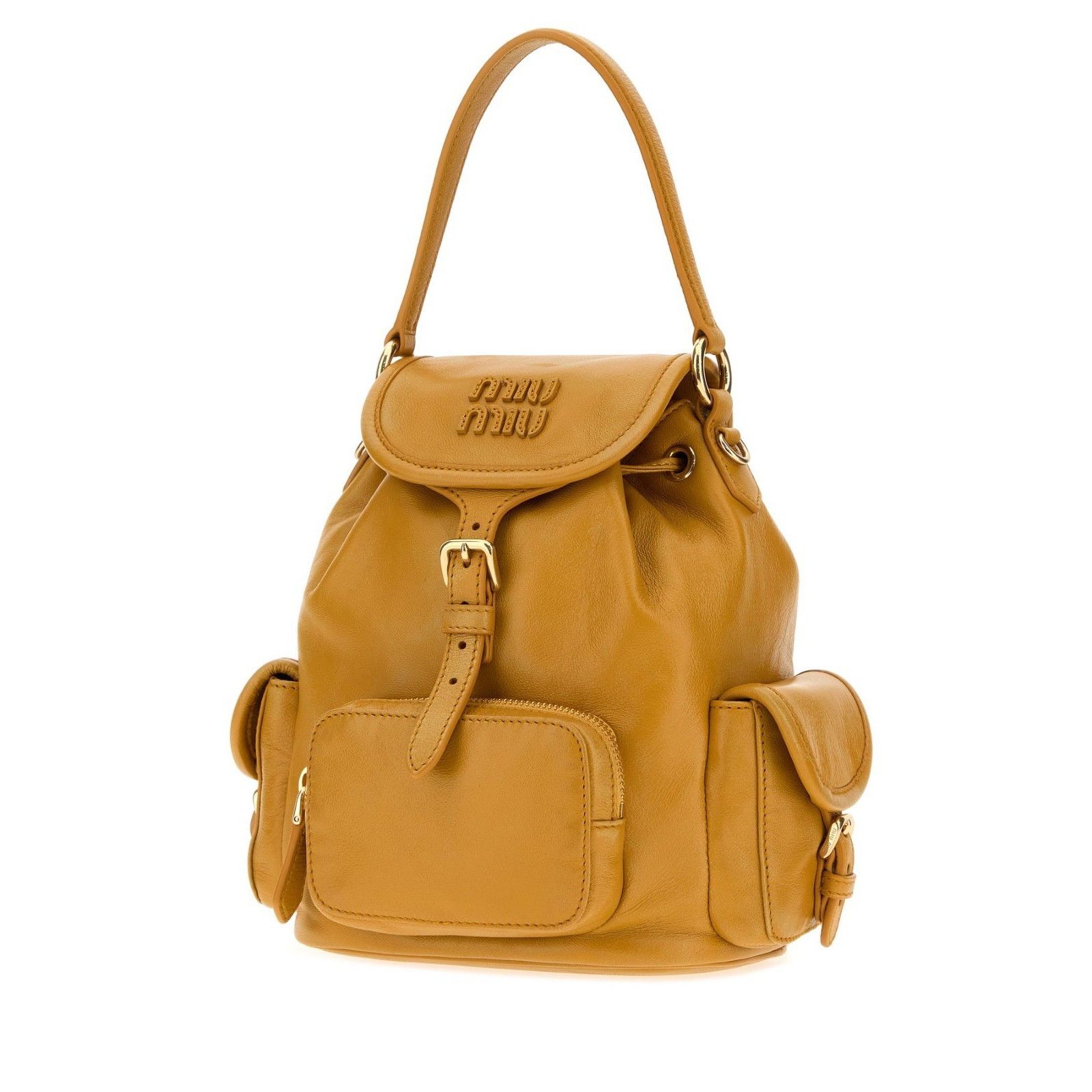 Miu Miu MIU MIU Whiskey Leather Backpack New & Authentic Size ONE SIZE - 2 Thumbnail