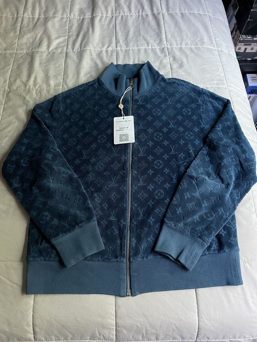 Louis Vuitton - Authenticated Jacket - Cotton Blue for Men, Good Condition