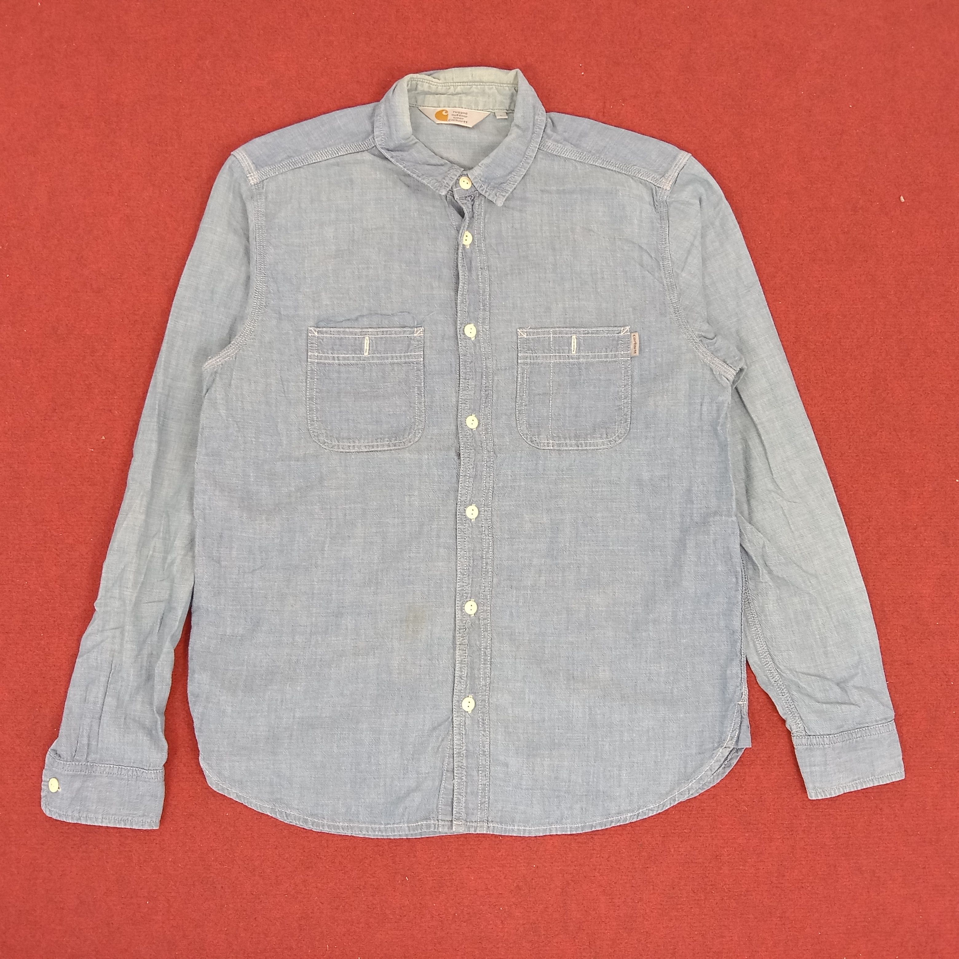 Carhartt × Vintage Carhartt Workwear Double Pocket Style Casual Shirt Size US M / EU 48-50 / 2 - 1 Thumbnail