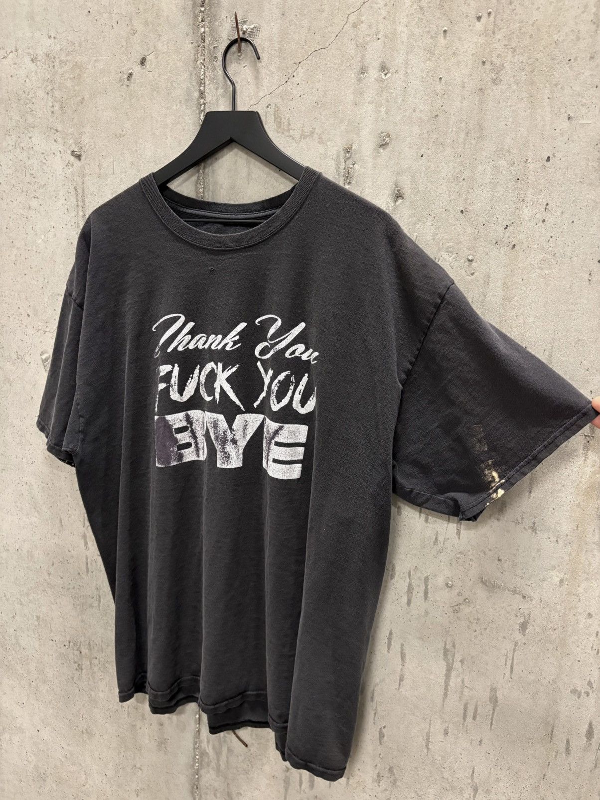 Vintage Vintage Thank You Bye Shirt Thrashed Faded Grunge Band Size US XXL / EU 58 / 5 - 2 Thumbnail