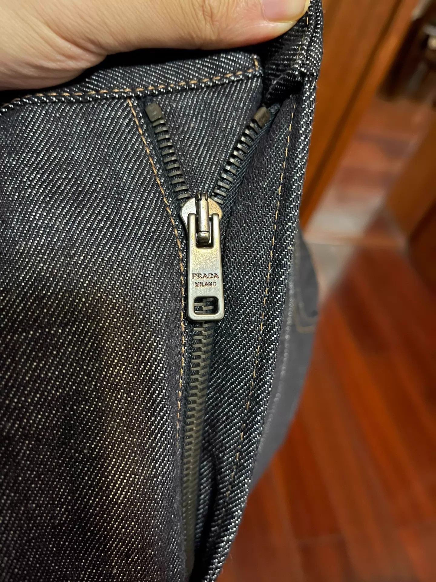 Prada Blue Denim Pants Size 32 Size US 26 / EU 42 - 7 Thumbnail