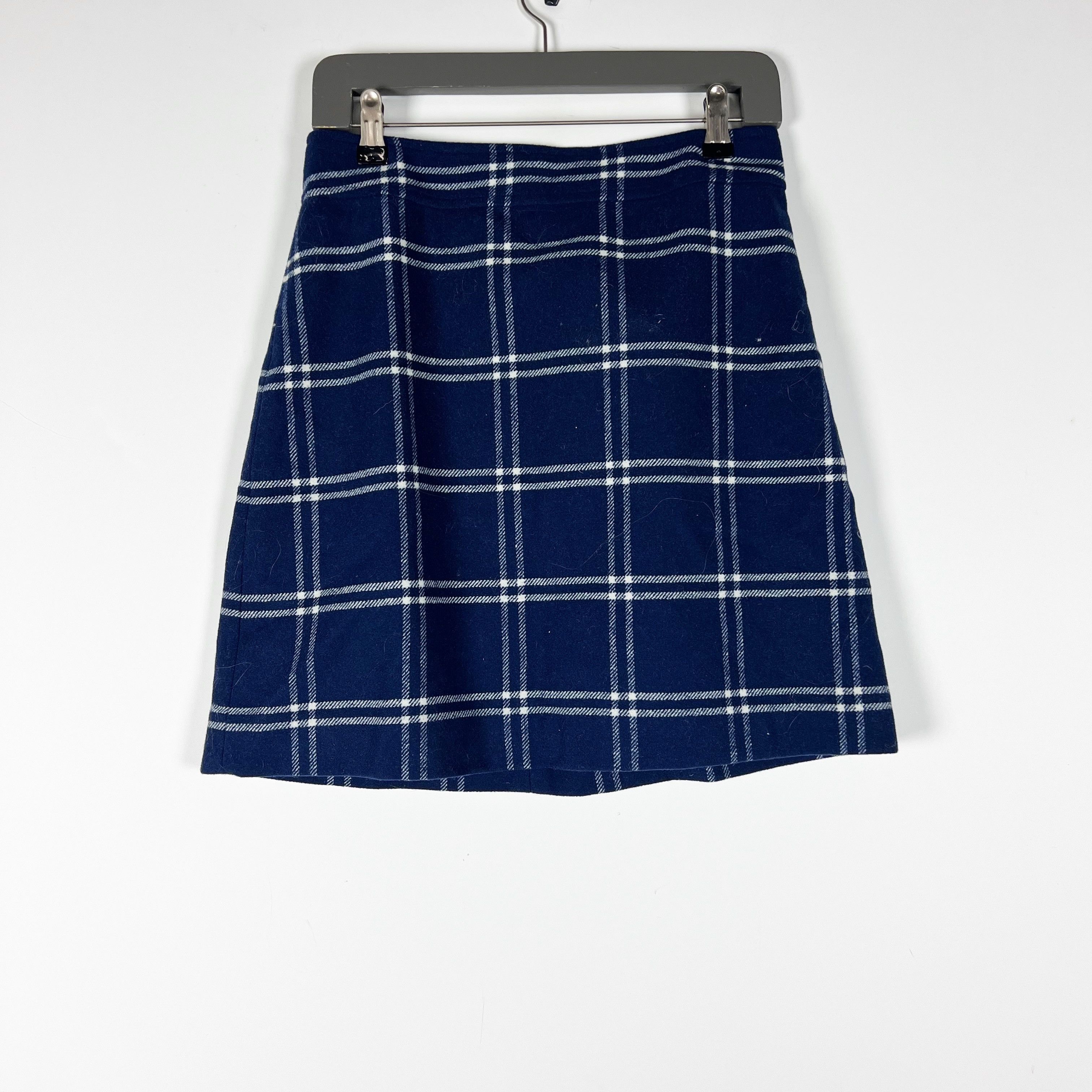 J.Crew NEW J. Crew Plaid Print Pattern Wool Blend Size 27" / US 4 / IT 40 - 1 Thumbnail