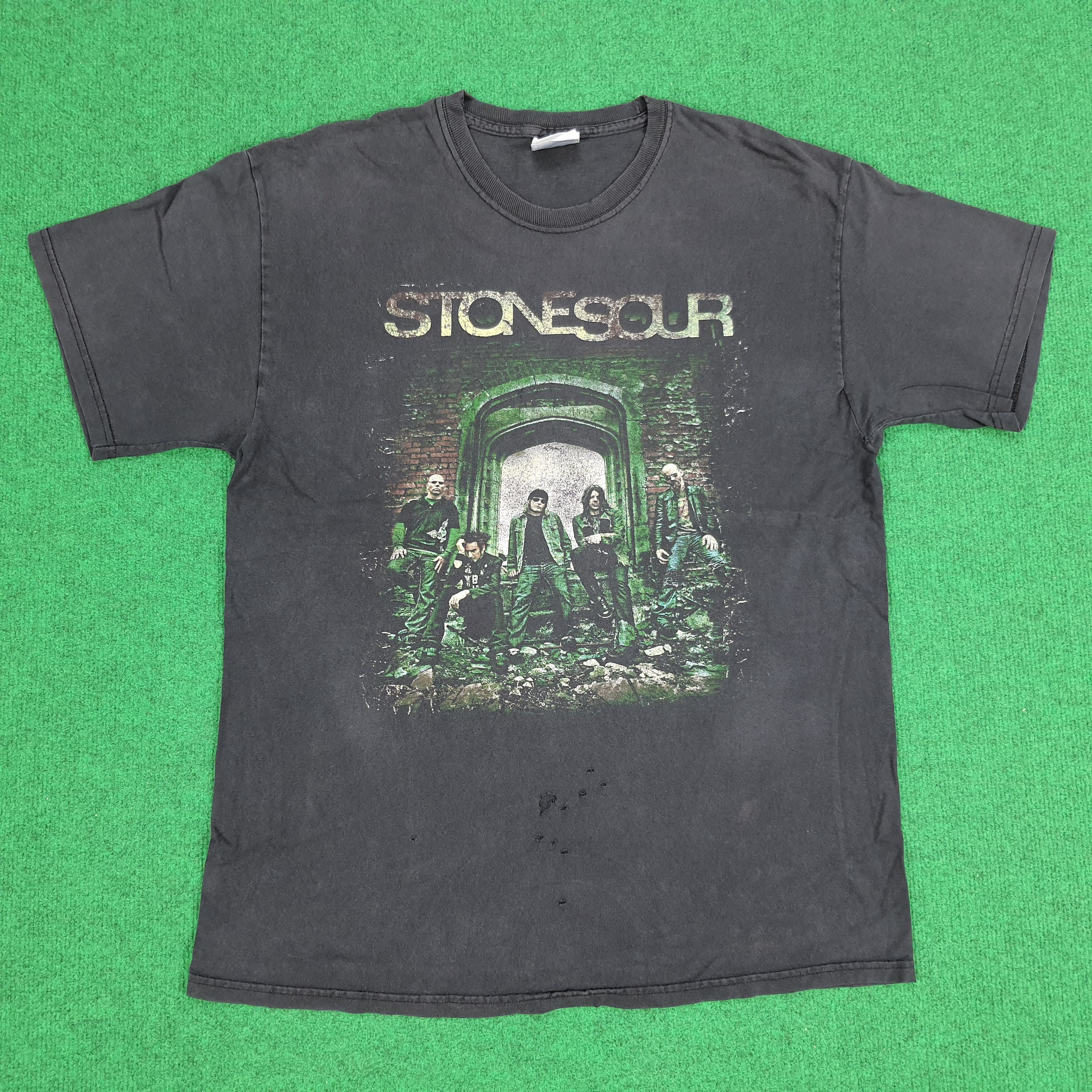 Band Tees × Vintage Vintage Stone Sour American Rock Band Tshirt Size US M / EU 48-50 / 2 - 1 Thumbnail