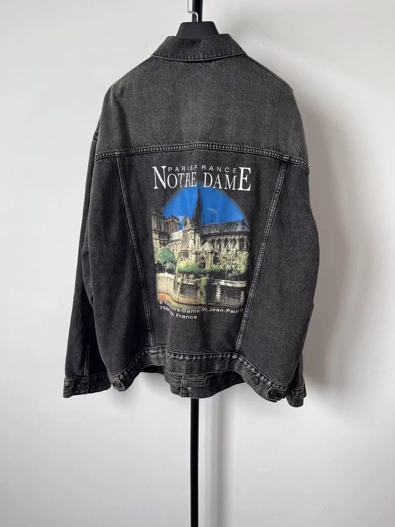 Balenciaga Balenciaga Notre Dame Denim Jacket - dmc Size US S / EU 44-46 / 1 - 1 Thumbnail