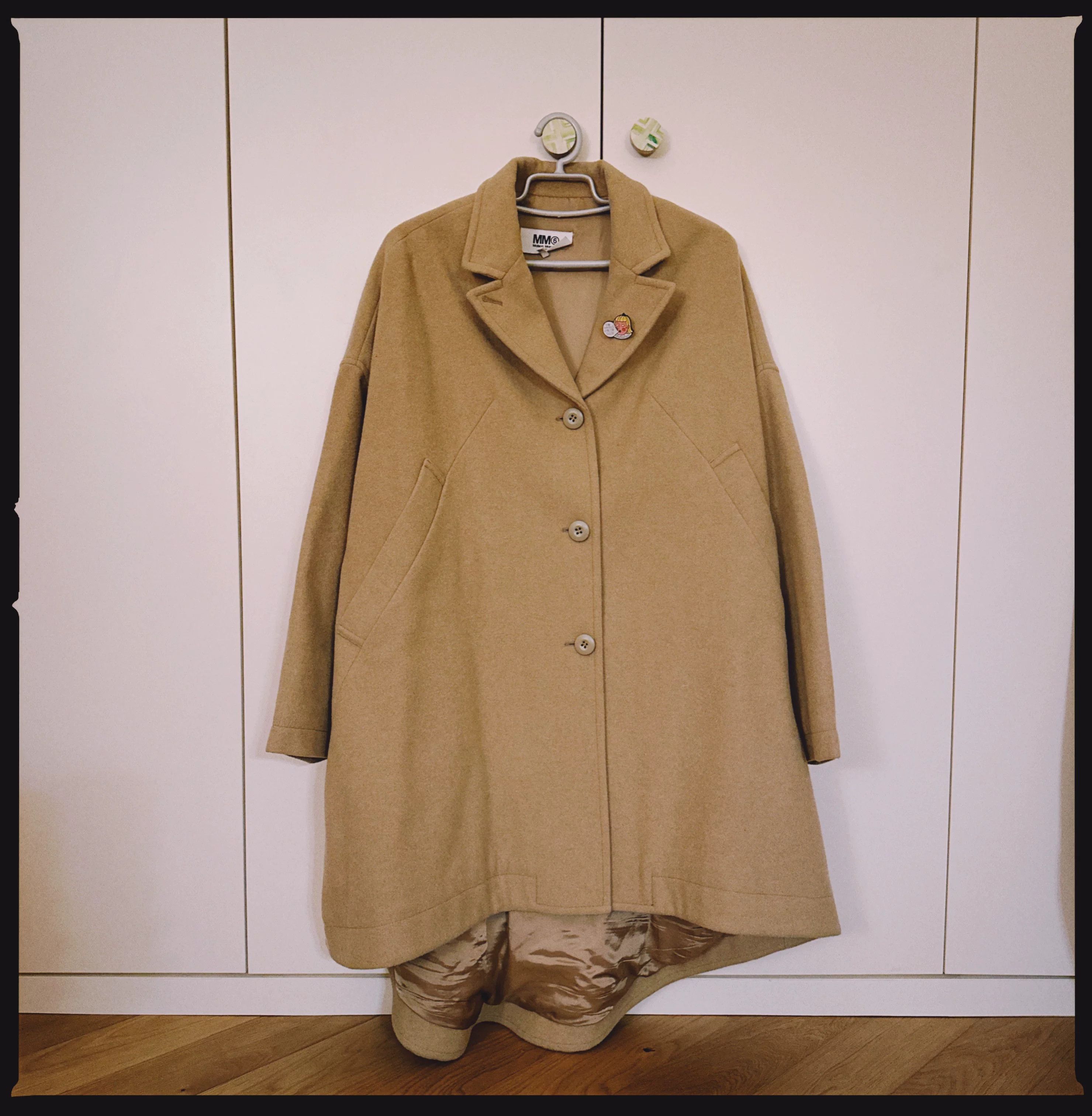 MM6 Light Brown A-Line Cape Coat Size XS / US 0-2 / IT 36-38 - 1 Thumbnail