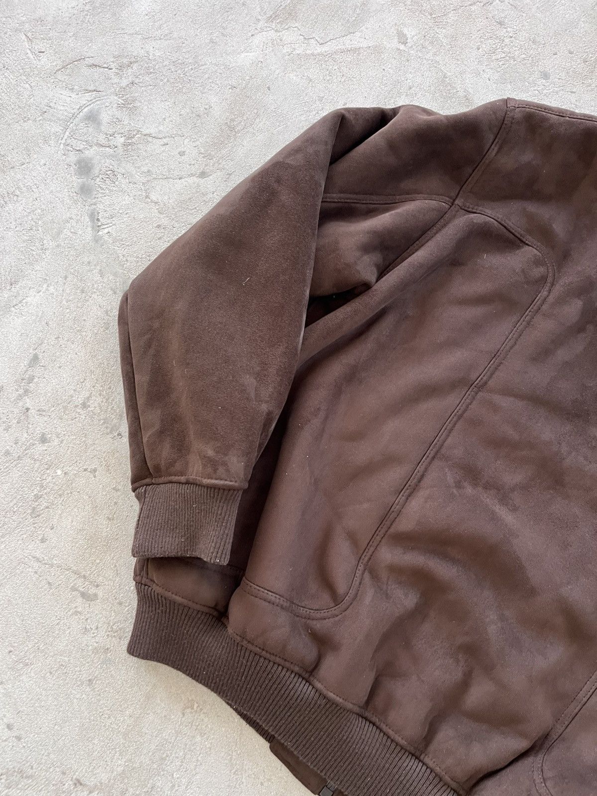 Sean John Sean John Shearling Coat Brown Jacket Faux Fur Suede Style Size US XXL / EU 58 / 5 - 13 Thumbnail