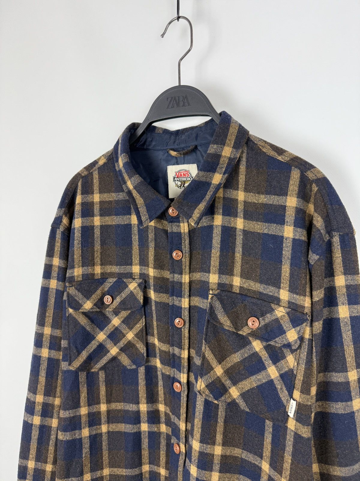 Vans Vans x Antihero Skateboards Check Plaid Button Down Shirt XL Size US XL / EU 56 / 4 - 2 Thumbnail