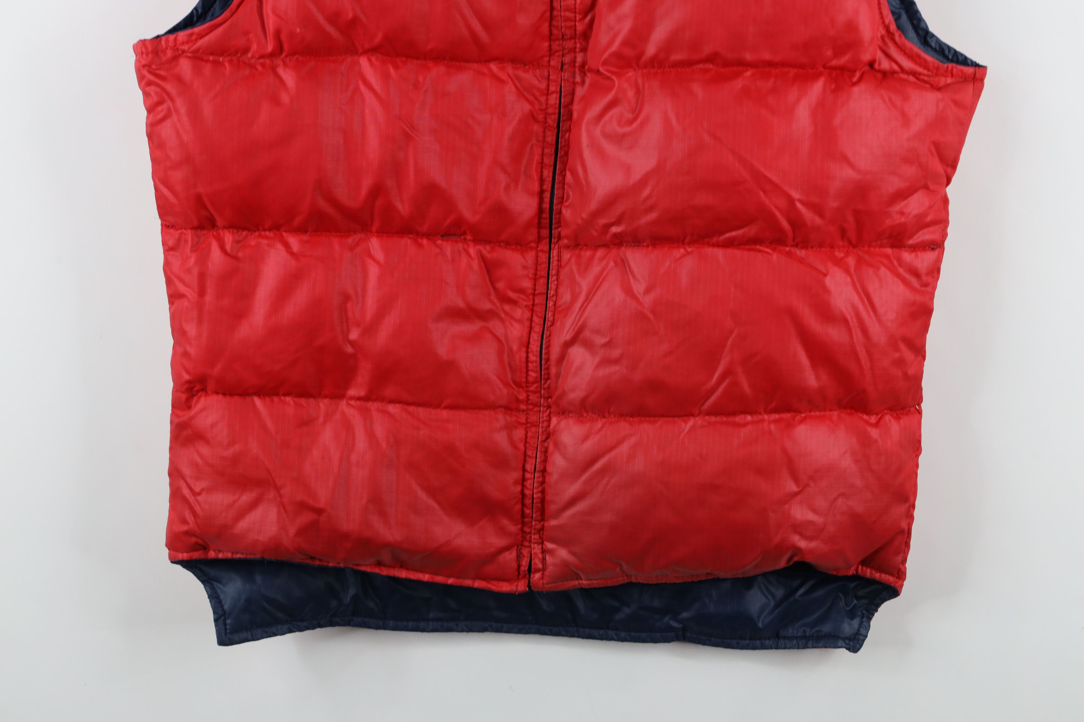 Vintage Vintage 70s Streetwear Reversible Down Puffer Vest Jacket Size US L / EU 52-54 / 3 - 3 Thumbnail