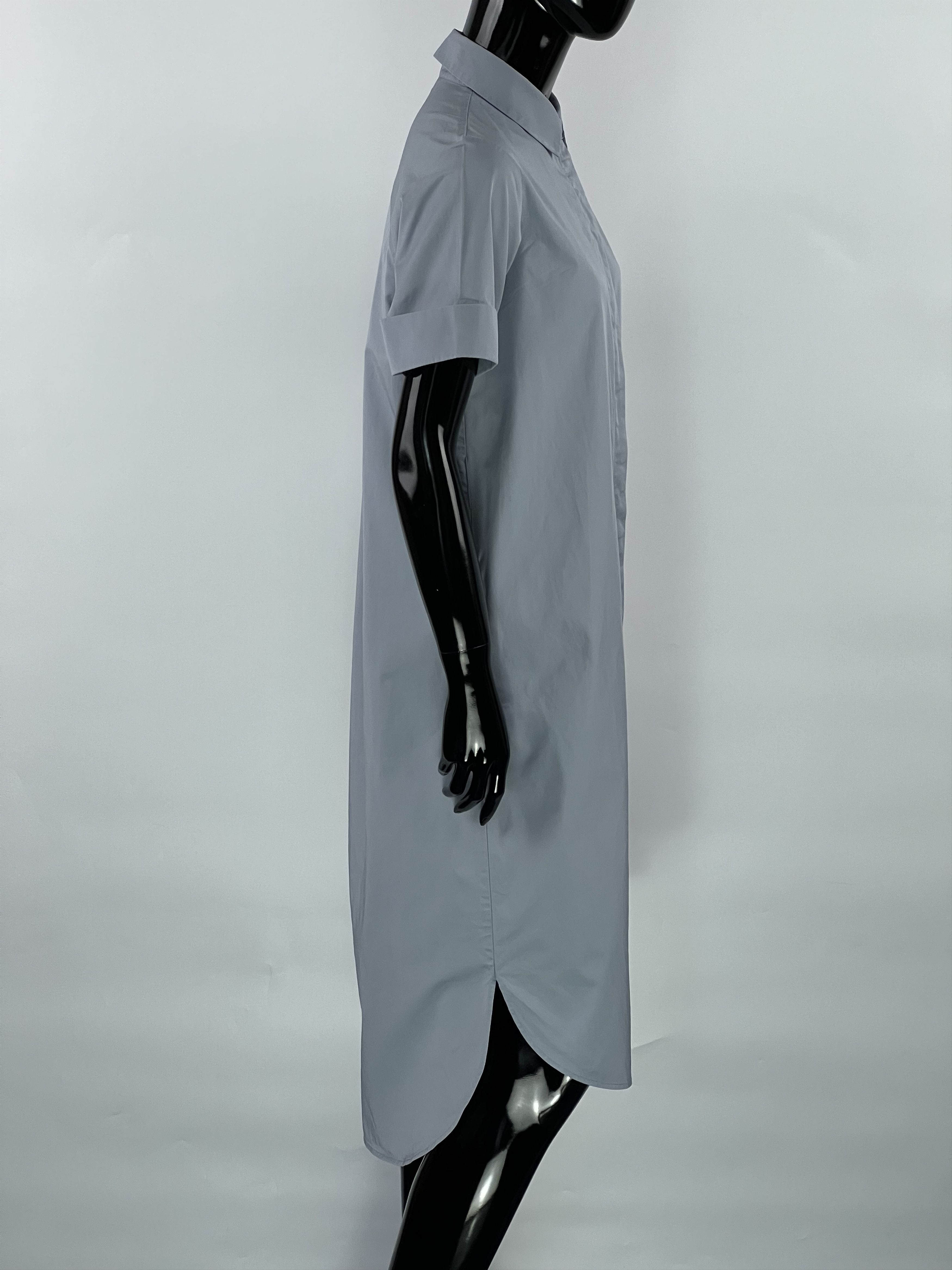 Cos COS Light Blue Cotton Shirt Dress Size EU34 Size XS / US 0-2 / IT 36-38 - 2 Thumbnail