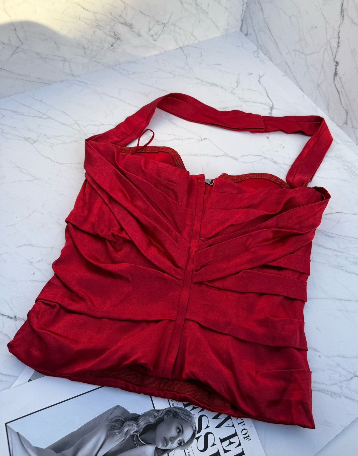 Dolce & Gabbana dolce & gabbana red top corset Size S / US 4 / IT 40 - 15 Thumbnail