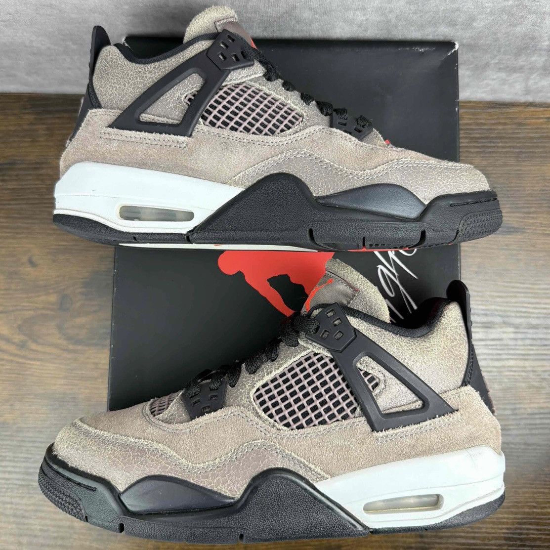 Jordan Brand Air Jordan 4 Retro Taupe Haze Size 6 GS / 7.5W DJ6249-200 OG Size US 6 / EU 39 - 3 Thumbnail